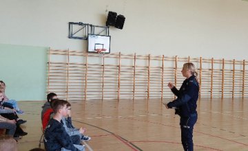 Spotkanie z funkcjonariuszką Komendy Powiatowej Policji w Lubaczowie
